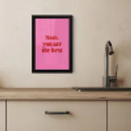 Moeder - Boodschap -Roze KitchenYeah - Keuken - Fotolijst klein -sfeer2