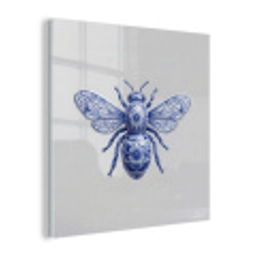 Bij - Modern - Delfts - Blauw plexiglas 5mm klein -z3d