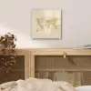 Wereldkaart - Realistisch - Beige plexiglas 5mm klein -sfeer4