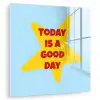 Ster - Today is a good day - Blauw plexiglas 5mm klein -zzzproduct_nieuw