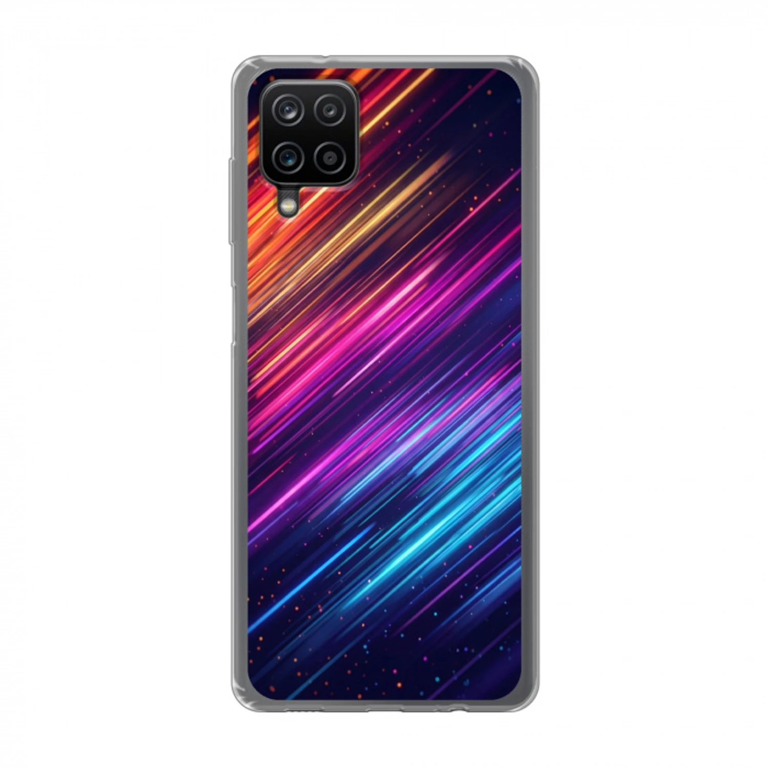 Snelheid - Kosmos - Kleurrijk Telefoonhoesje Samsung Galaxy A12 klein -3d
