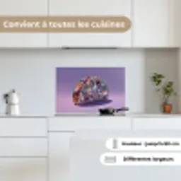 Edelstenen - Glitters - Paars - Kleurrijk keuken achterwand spatscherm klein -sfeer4_FR