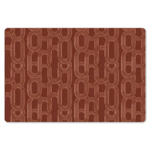 Abstract - Textuur - Bruin Placemat vinyl groot 368 -zzsfeer1_Kitchenyeah-website