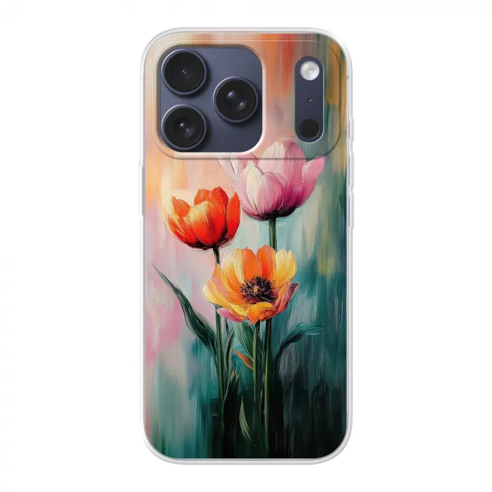 Dromerig - Bloemen - Verfijnde details Telefoonhoesje iPhone 17 Pro klein -3d