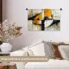 Geel - Abstract - Modern - Vormen Wandkleed katoen klein -sfeer1