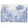 Tropisch - Jungle - Blauw Deurmat klein -zkaufland3d