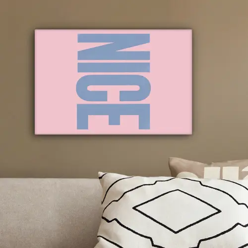 Nice - Paars - Roze canvas 2cm klein -sfeer3