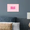 Bisou - Roze - Dikke letters poster papier klein -sfeer2