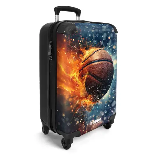 Bruisende basketbal Koffer - NBS - Handbagage middel -productfoto_3d