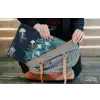 Kwallen - Zee - Wit - Golven laptophoes neopreen klein -tas