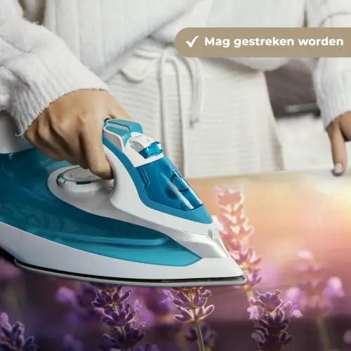 Lavendelbloemen - Paars - Zonlicht Wandkleed katoen klein -sfeer9