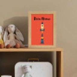 Raket - Planeten - Rood Light Box met kabel (Kinderlampje) klein -sfeer2_kind