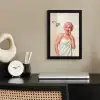 Vrouw - Douche - Roze fotolijst zwart zonder passe partout klein -sfeer1