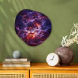 Space - Stars - Abstract - Colorful Wandcirkel Organisch Forex 3mm klein -sfeer2