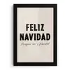 Kerst - Quotes - Feliz navidad - Kerstmis - Feestdagen fotolijst zwart zonder passe partout klein -3d