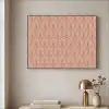Zalmroze - Patroon - Geometrisch Textielframe zwart klein 947 -sfeer2