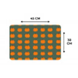 Pompoen - Patroon - Oranje Placemat vinyl groot 368 -specs
