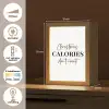 Kerst quote - Winter - Christmas calories - Wit Light Box met kabel (Tafellamp) klein -USP_NL