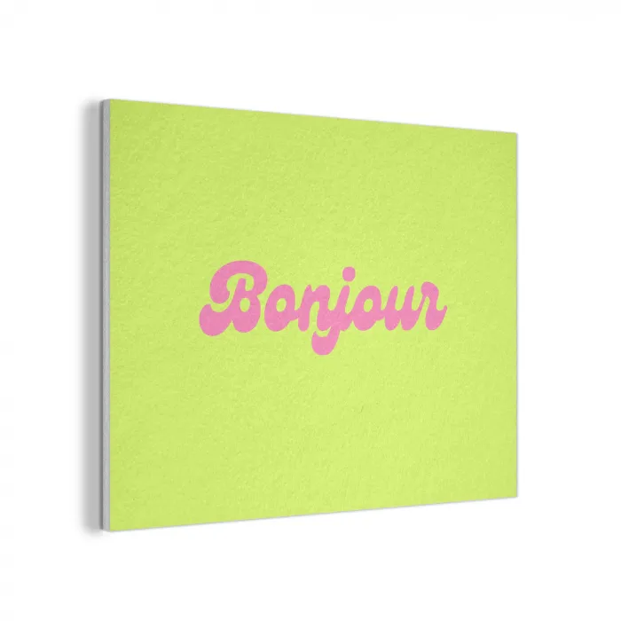 Groen - Roze bonjour - Retro PET vilt klein -3d
