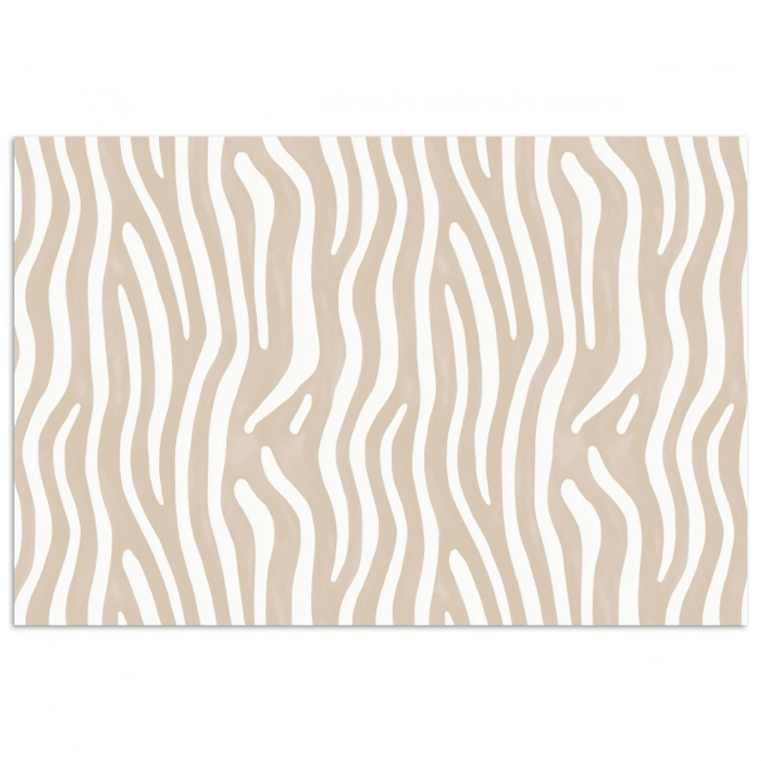 Abstract - Zebra - Beige poster papier klein 62 -3d