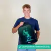 Digitale tennisspeler in futuristische stijl Rugzak - Zwart middel -sfeer7_NL