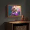 Hond - Puppy - Zon - Bloemen - Golden retriever Light Box met batterij (Wandlamp kind) middel -sfeer5_kind