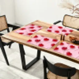 Lollies - Hartjes - Roze Placemat vinyl groot -zzsfeer4_Kitchenyeah-website
