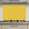 Wit - Geel - Patroon - Geometrisch keuken achterwand spatscherm klein 900 -3d_website