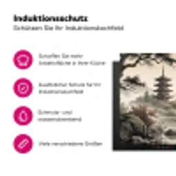 Azië - Landschap - Kleurrijk Inductie beschermer vinyl 3mm klein -zzzzzzz-lf-ups