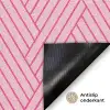 Roze - Patroon - Lijnen Deurmat klein 898 -antislip_NL