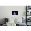 Retro - Kerstman - Rendieren - Kerstboom Muursticker klein -slaapkamer