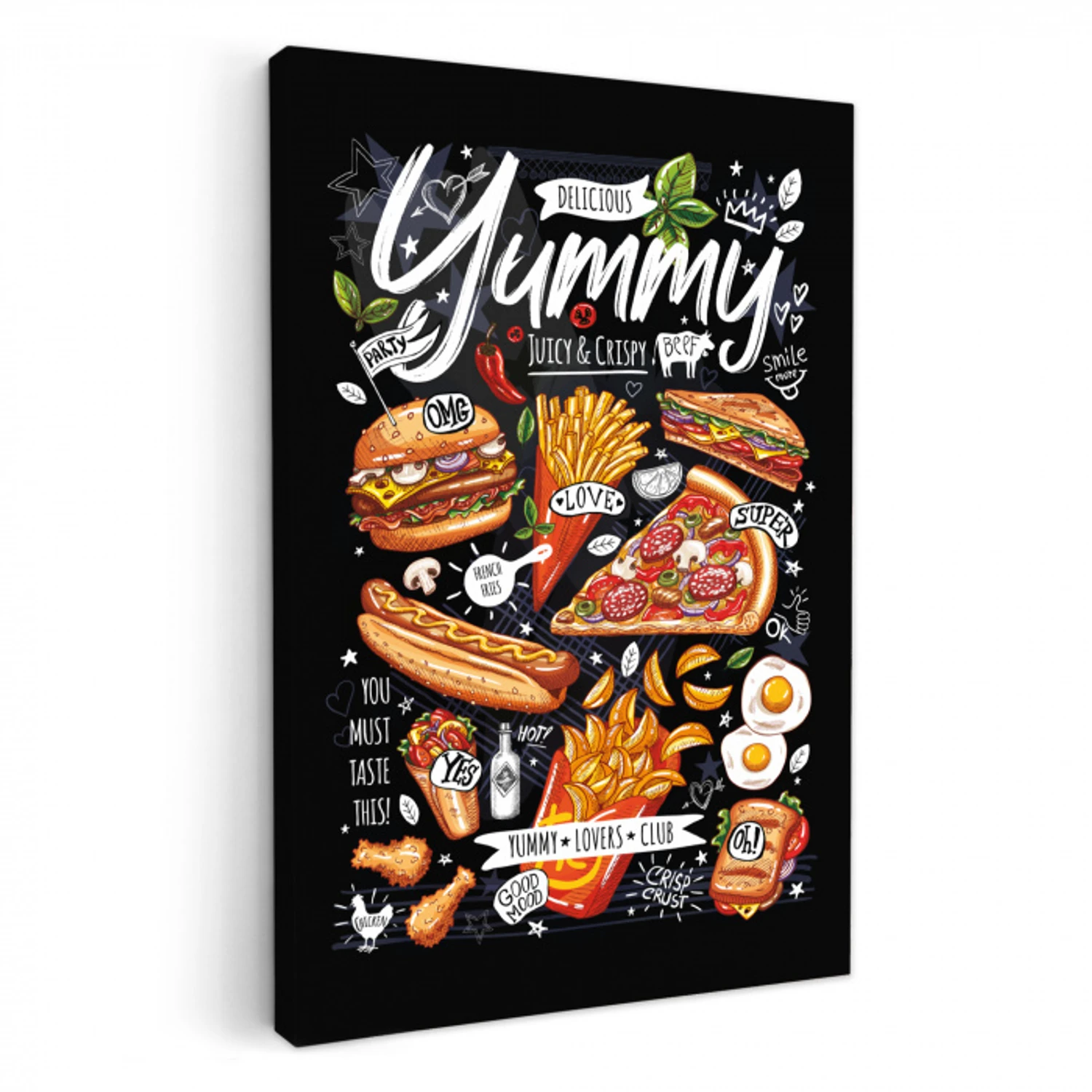 Festival of Fast Food Favorites KitchenYeah - Keuken - Canvas klein -3d