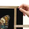 Vlinder - Kleurrijk - mozaïekachtig Light Box met batterij (Wandlamp) middel -USP_websiteprintNL