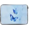 Vlinders - Sierlijk - Blauw laptophoes neopreen klein -zkaufland3dotto