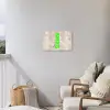 Slangenprint - SWAG - Neon - Groen Tuinposter op houten frame 2 cm dik klein -sfeer1