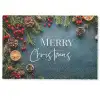 Merry Christmas - Blauw - Kerst - Winter Deurmat klein -zkaufland3d