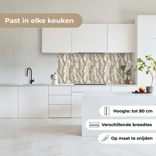 Slang - Patroon - Taupe keuken achterwand 2 middel 871 -sfeer4_NL
