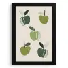 Appels - Groen - Illustratie - Bladeren KitchenYeah - Keuken - Fotolijst klein -3d