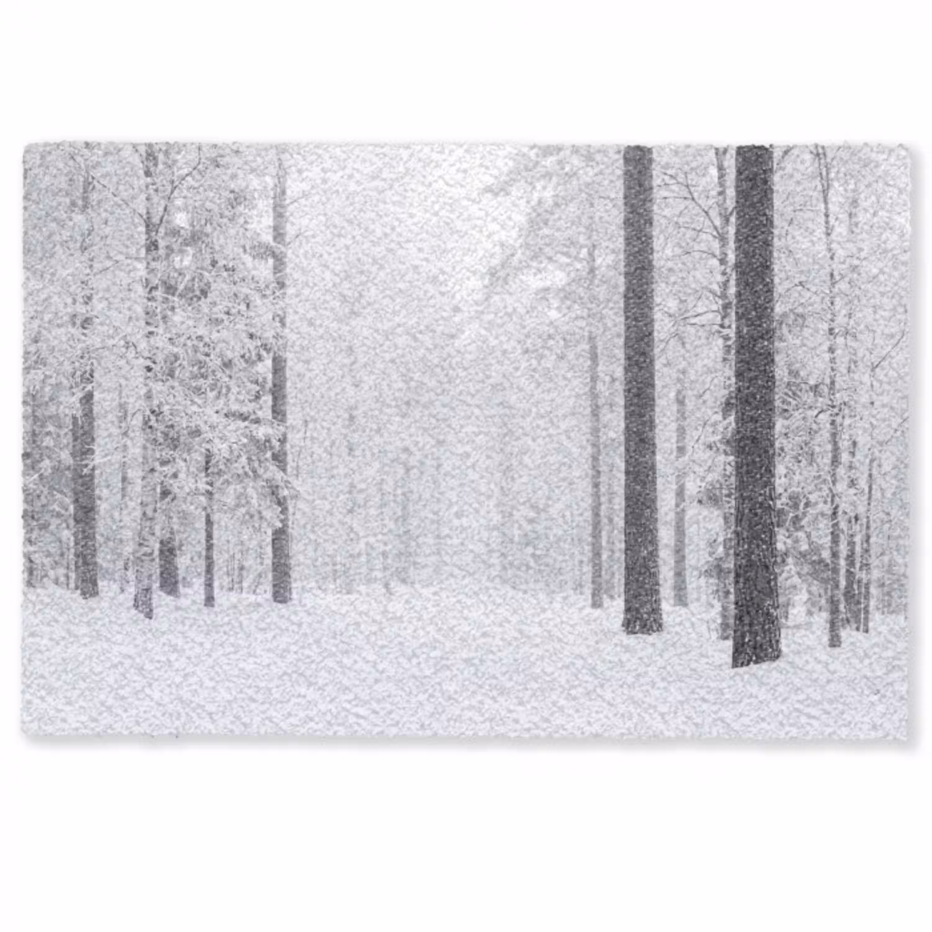 Bos - Sneeuw - Pad - Winter - Stilte Deurmat klein -zkaufland3d