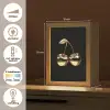 Kersen - Zwart - Goud - Chrome Light Box met kabel (Tafellamp) klein -USP_NL