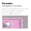 More coffee - Roze - Paars - Strepen - Mok Muismat XXL klein -sfeer5