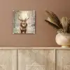 Kerst - Rendier - Winter - Krans plexiglas 5mm klein -sfeer5