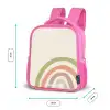 Ruwe regenboog pastel Kinderrugzak - Roze middel -productfoto_formaten