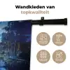 Stad Kuala Lumpur - Skyline - Wolkenkrabbers - Water Wandkleed katoen klein -sfeer2