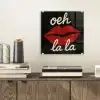 Lip - Rood - Quote plexiglas 5mm klein -sfeer1