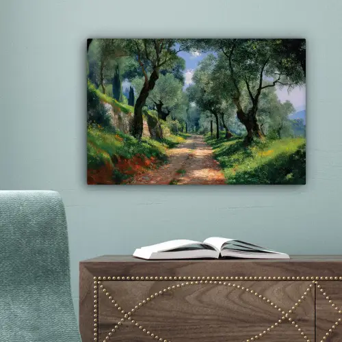 Pad - Bomen - Schaduw - canvas 2cm klein -sfeer4