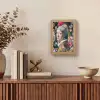 Meisje met de parel - Johannes Vermeer - Bloemen Light Box met kabel (Wandlamp) klein -sfeer2