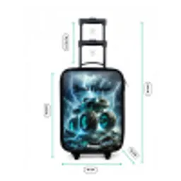 Thunder Wheels Kinderkoffer - Zwart klein -productfoto_formaten