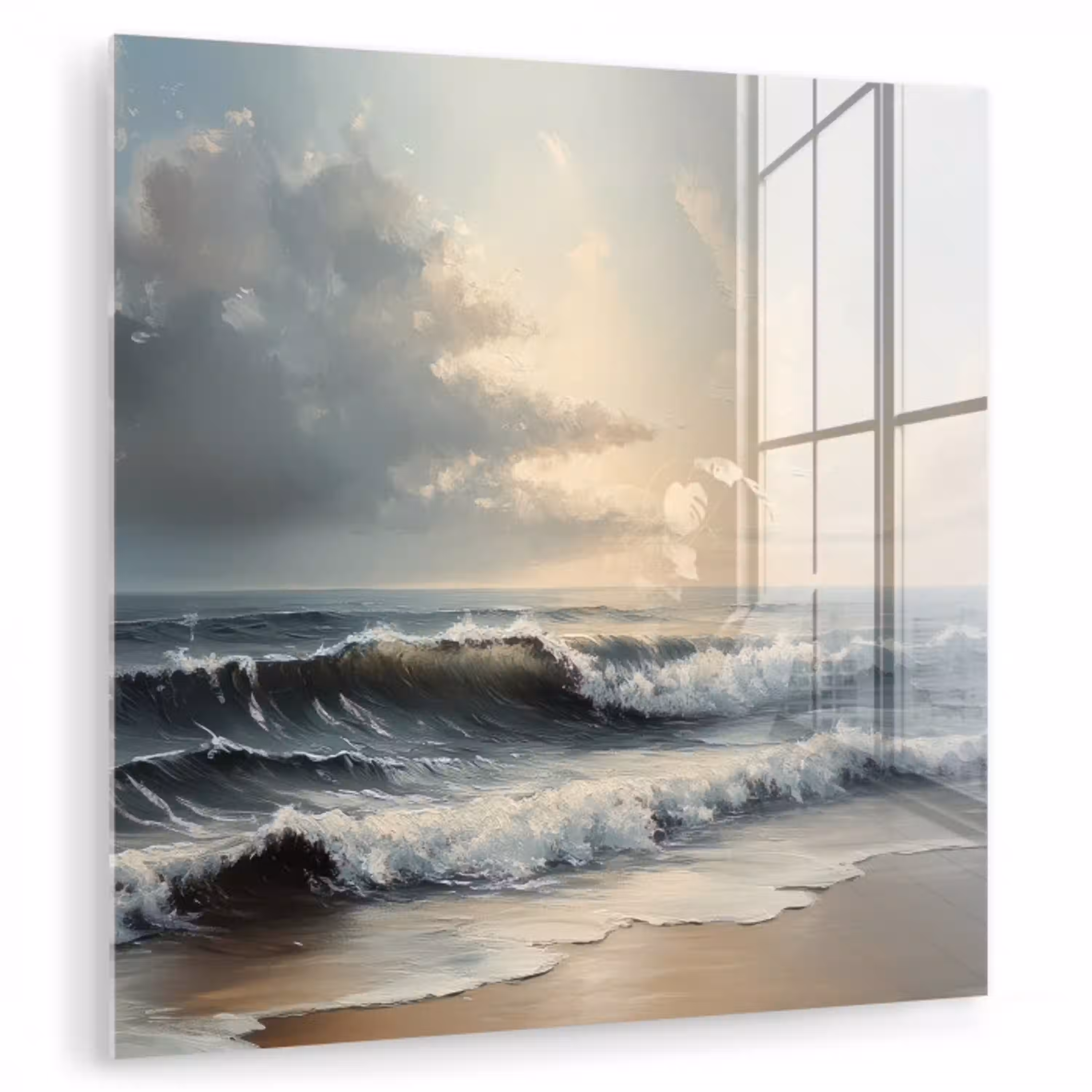 Strand - Zee - Zonsondergang plexiglas 5mm klein -zzzproduct_nieuw