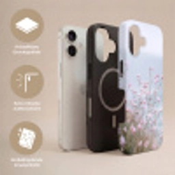 Klif - Bloemen - Zee - Roze Toughcase MagSafe Apple iPhone 17 klein -USP_Lagen_DE